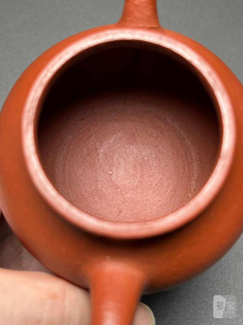 清晚期  “佐茶佑玉”款朱泥圆壶 - 图13
